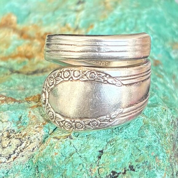 Silverware Silver Plated Ring Size 8 - Picture 7 of 8